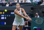 Sabalenka in action at the 2025 Wimbledon (Image Source: Getty)